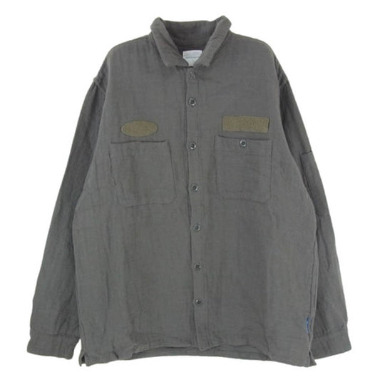 GOODENOUGH グッドイナフ 長袖 ワークシャツ ダークグレー系 M【中古】