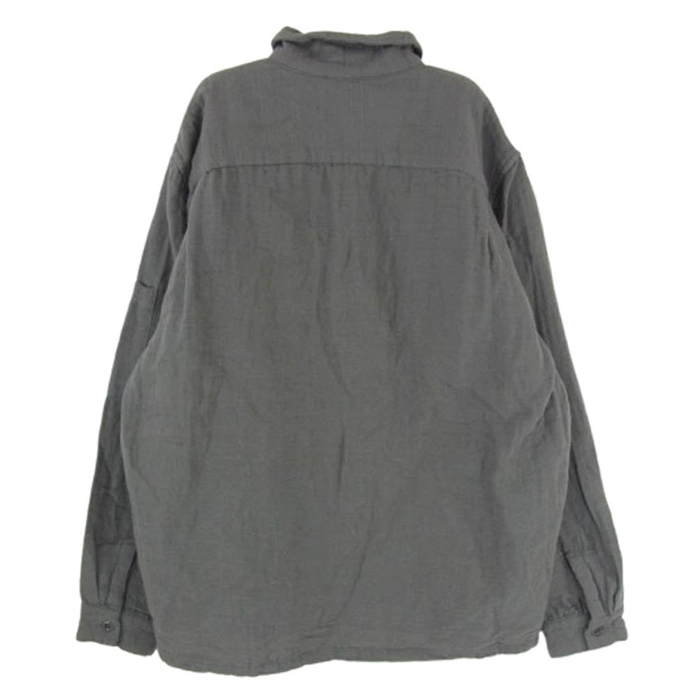 GOODENOUGH グッドイナフ 長袖 ワークシャツ ダークグレー系 M【中古】
