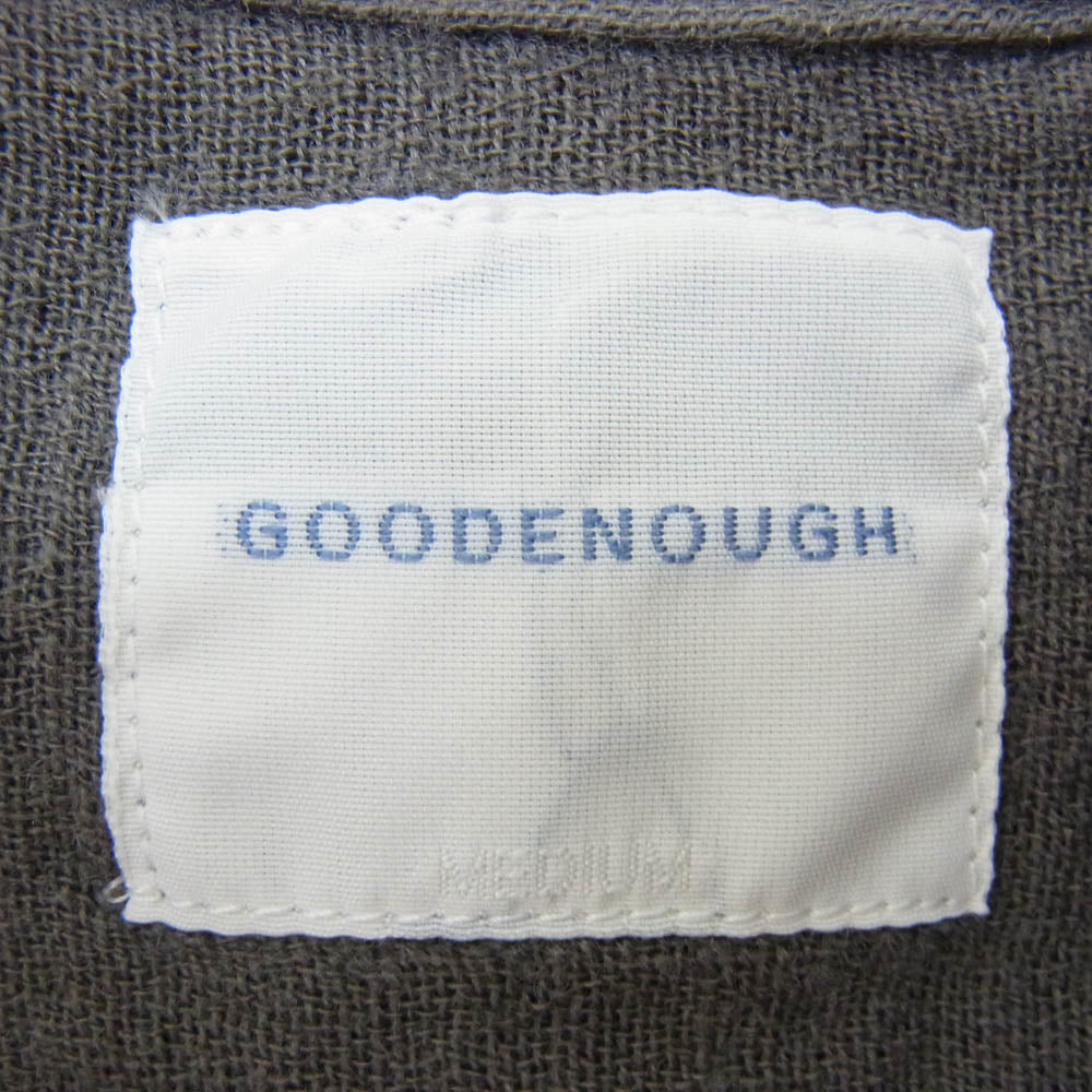 GOODENOUGH グッドイナフ 長袖 ワークシャツ ダークグレー系 M【中古】
