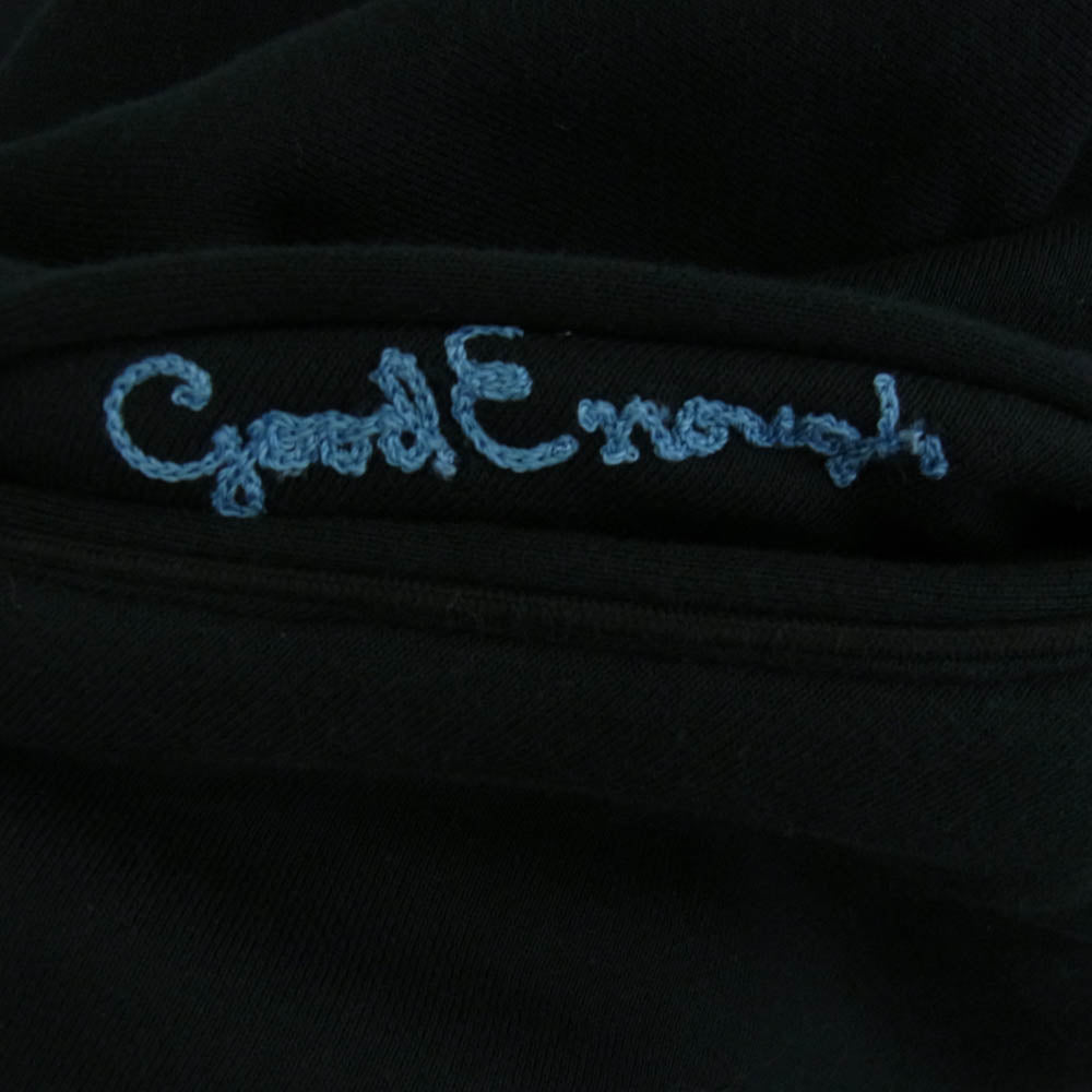 GOODENOUGH グッドイナフ SWEAT PHARAO JACKET ポケット ロゴ刺繍 スウェット スタジャン ブラック系 L【中古】
