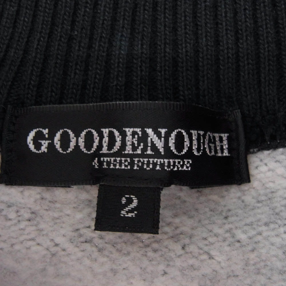 GOODENOUGH グッドイナフ GE-104101 classic logo sweat stadium jacket クラッシックロゴ 刺繍 スウェット スタジャン ネイビー系 グレー系 2【中古】