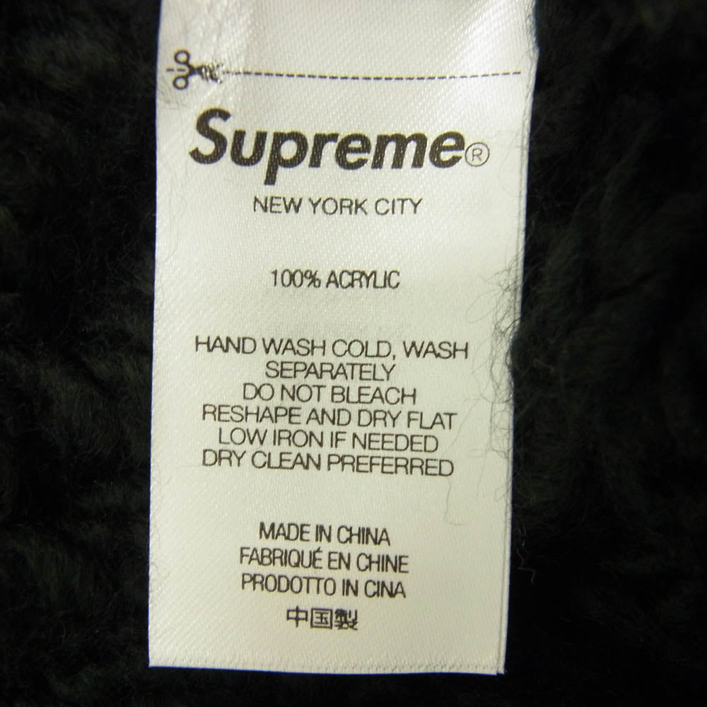 Supreme シュプリーム 25SS Block Knit Beanie ブロックロゴ ビーニー ニットキャップ ブラック系【新古品】【未使用】【中古】