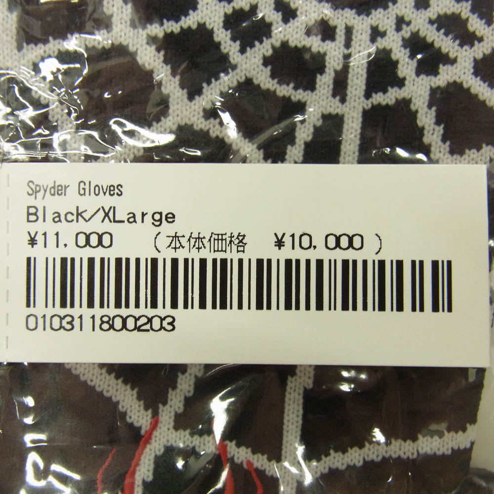 Supreme シュプリーム 24AW Spyder Gloves スパーダ― グローブ 手袋 ブラック系 XL【新古品】【未使用】【中古】