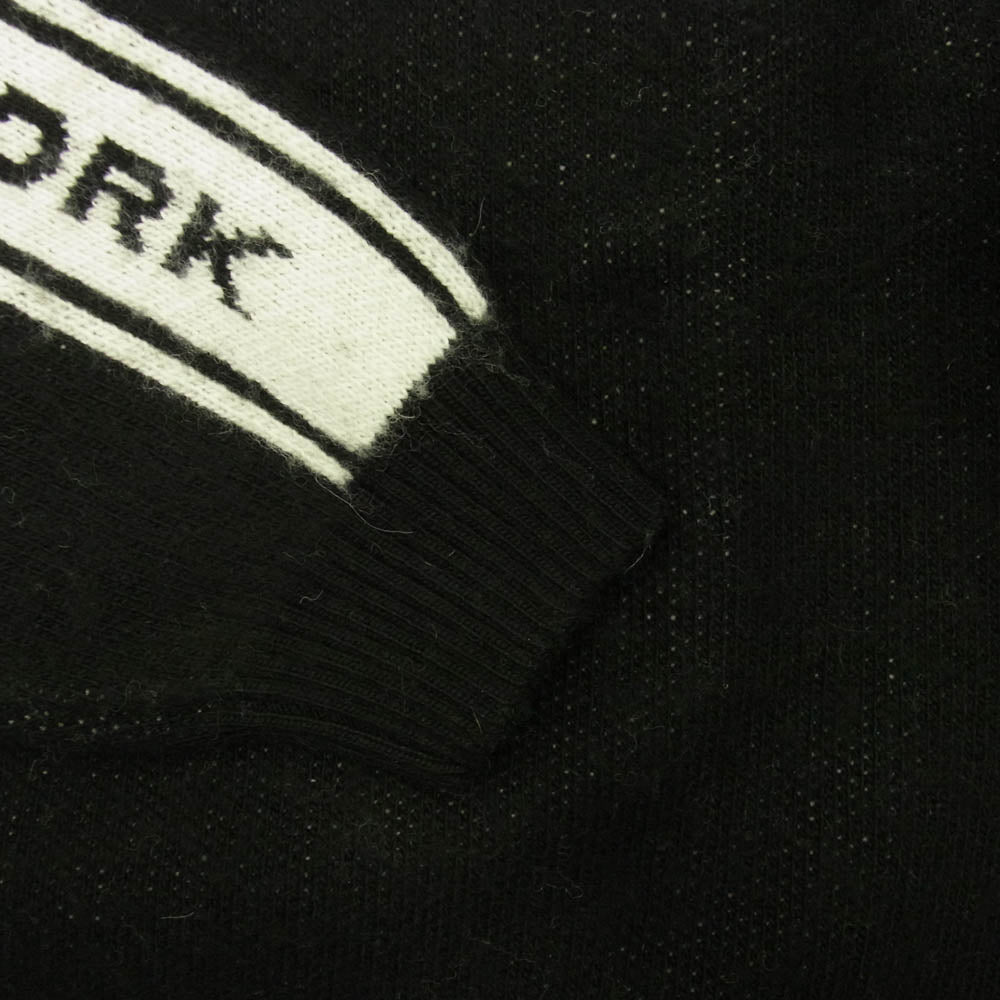 Supreme シュプリーム 24AW Back Stripe Sweater バッグロゴ ストライプ クルーネックニットセーター ブラック系 L【美品】【中古】