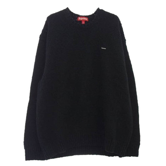 Supreme シュプリーム 24SS Boucle Small Box Sweater ブークレ スモールボックスロゴ セーター ブラック系 L【極上美品】【中古】