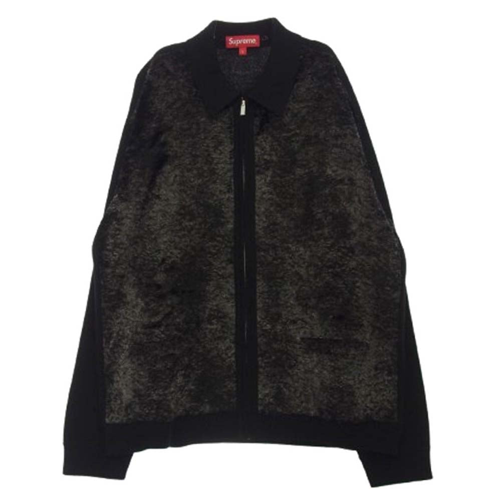 Supreme シュプリーム 22AW Faux Fur Zip Up Cardigan フェイク ファー ジップアップ カーディガン ブラック系 L【新古品】【未使用】【中古】