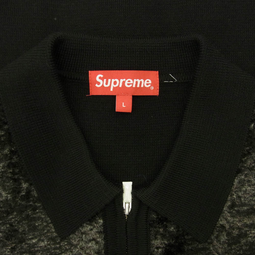 Supreme シュプリーム 22AW Faux Fur Zip Up Cardigan フェイク ファー ジップアップ カーディガン ブラック系 L【新古品】【未使用】【中古】