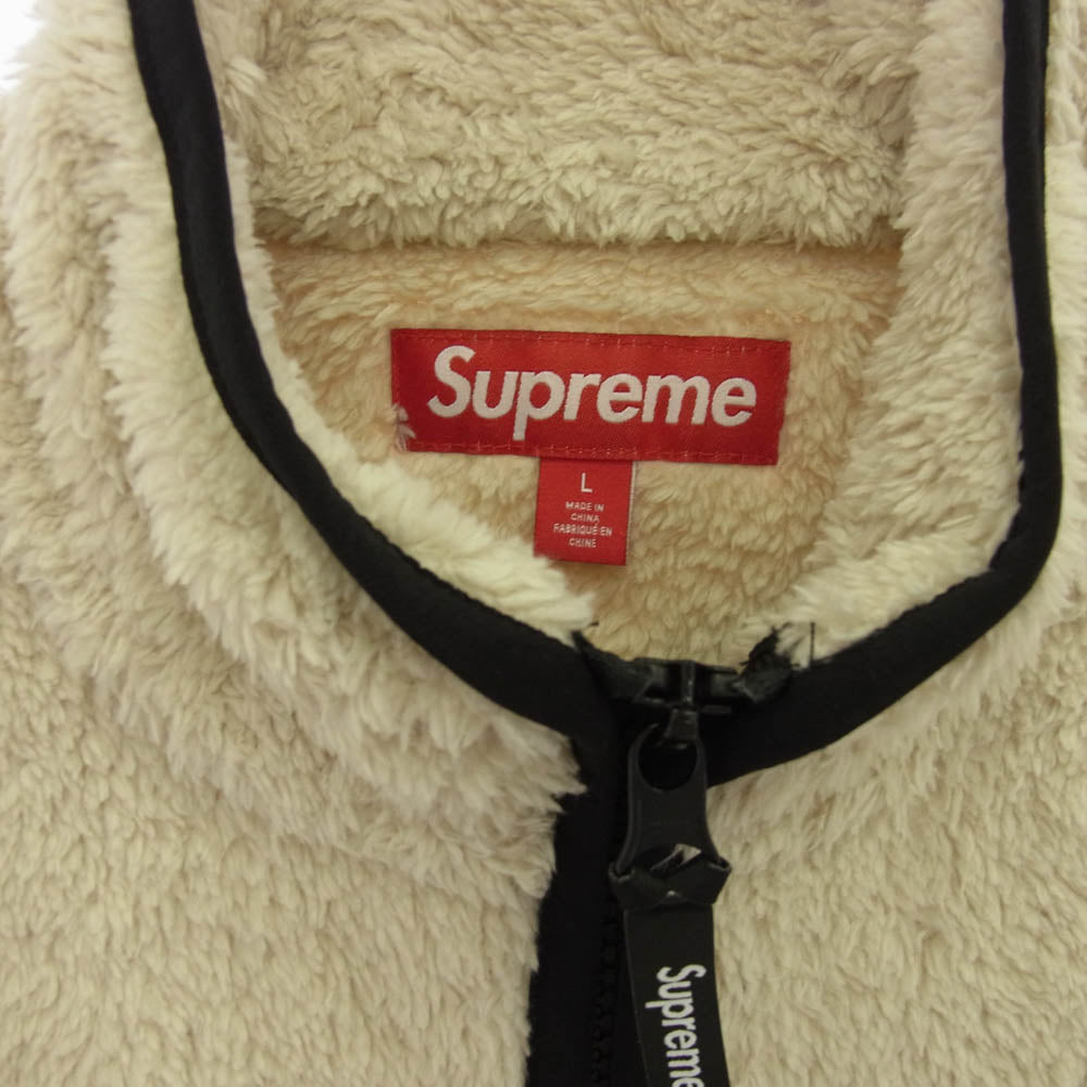 Supreme シュプリーム 24AW Kate Moss Fleece Jacket ケイト モス フリース ジップアップ ジャケット ベージュ系 L【新古品】【未使用】【中古】
