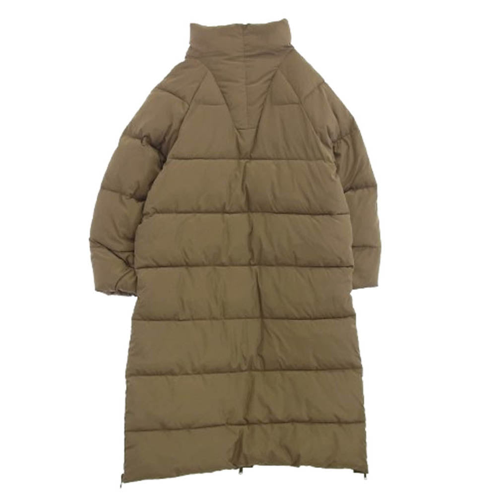 ガニー ロゴ 中綿 ロング コート ジャケット ブラウン系 L【中古】