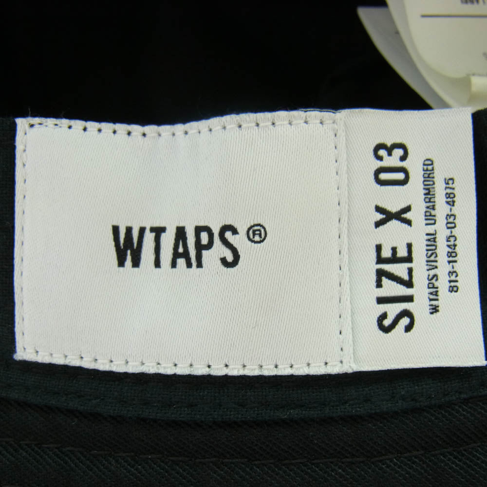 WTAPS ダブルタップス 22AW 221HCUCD-HT01S × UNDERCOVER "ONE ON ONE" Bucket Hat アンダーカバー ロゴ刺繍 バケットハット ブラック系 X 03【中古】