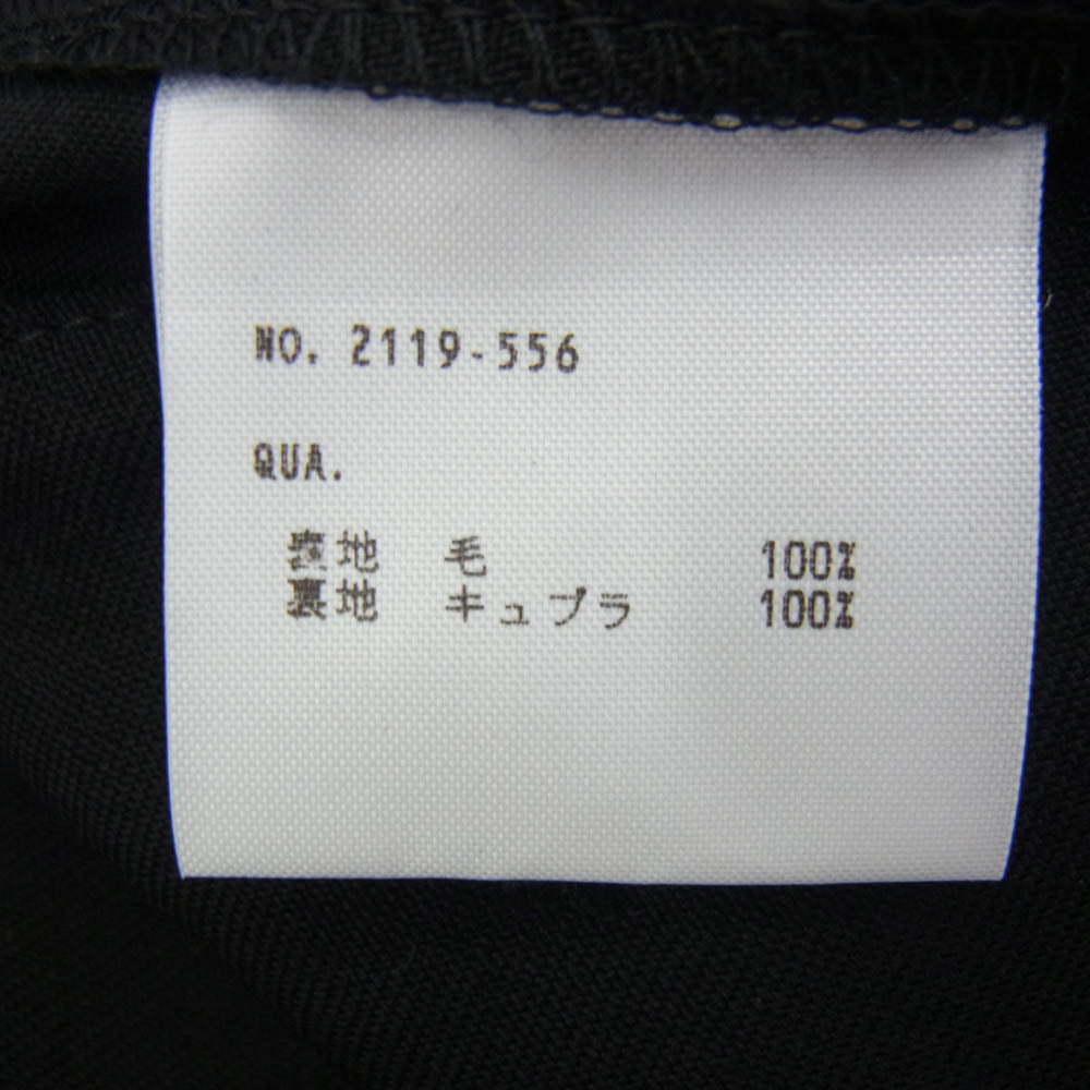 LAD MUSICIAN ラッドミュージシャン 19SS 2119-556 2TUCK TAPERED WIDE SLACKS 2タックテーパード ワイド スラックスパンツ ブラック系 42【中古】