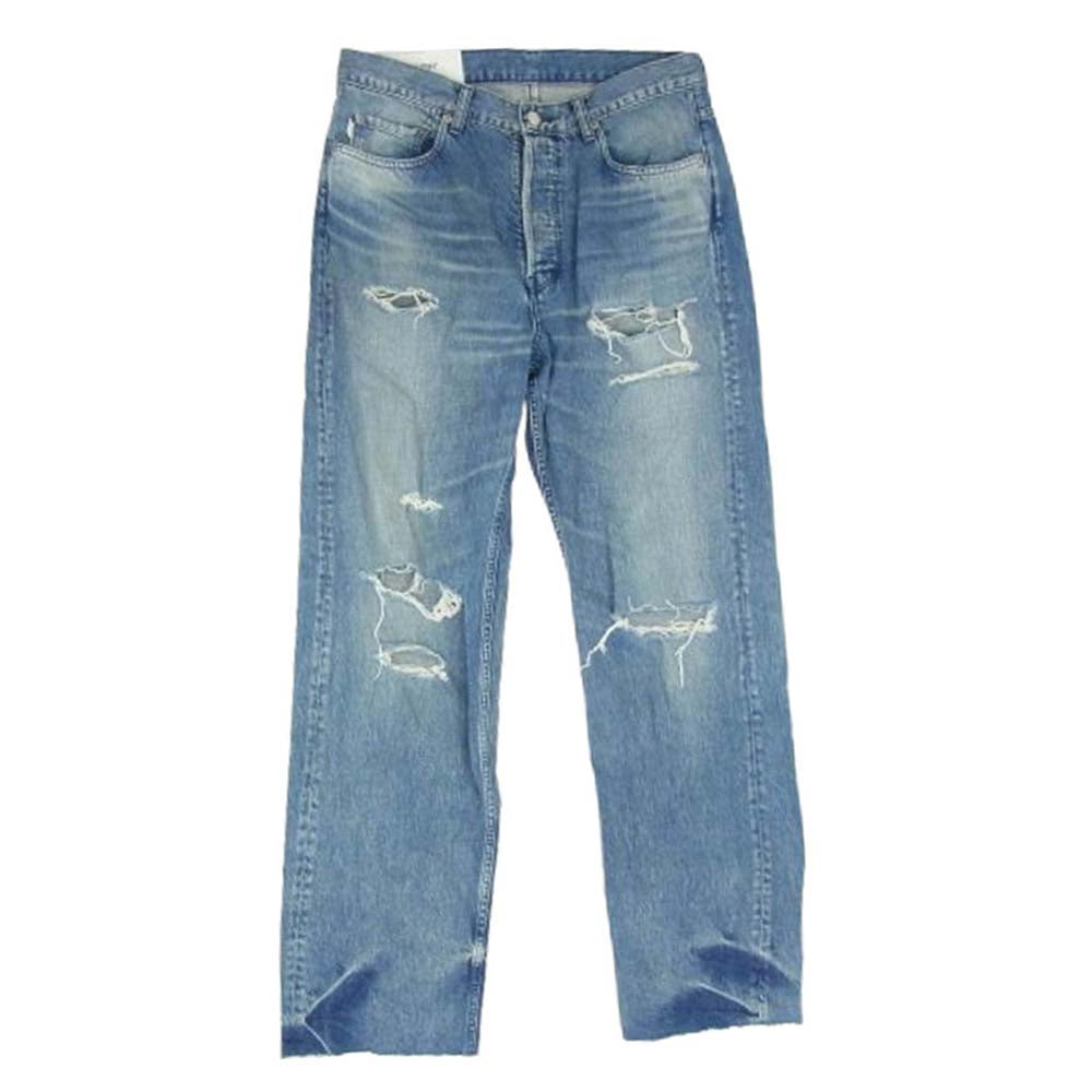 AMBUSH アンブッシュ BMYA015F21DEN001 12112923 ダメージ加工 デニムパンツ インディゴブルー系 32【中古】