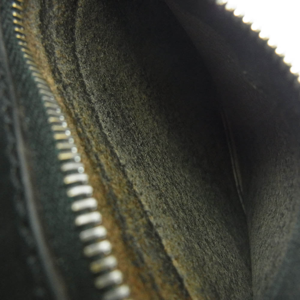 CHROME HEARTS クロムハーツ（原本無） 2ZIP 2ジップ クロスボールボタン レザー ウォレット 財布 ブラック系【中古】