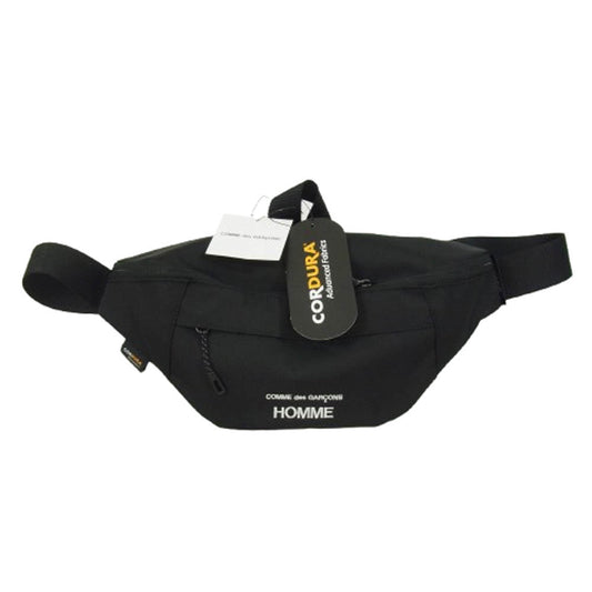 COMME des GARCONS HOMME コムデギャルソンオム HP-K291-051-1-1 WAIST BAG ロゴ刺繍 ウエスト バッグ ポーチ ブラック系【新古品】【未使用】【中古】