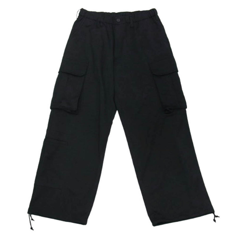 Yohji Yamamoto ヨウジヤマモト WP-P45-905 WILDSIDE ワイルドサイド Smooth Cargo Pants スムース カーゴ パンツ ブラック系 3【極上美品】【中古】