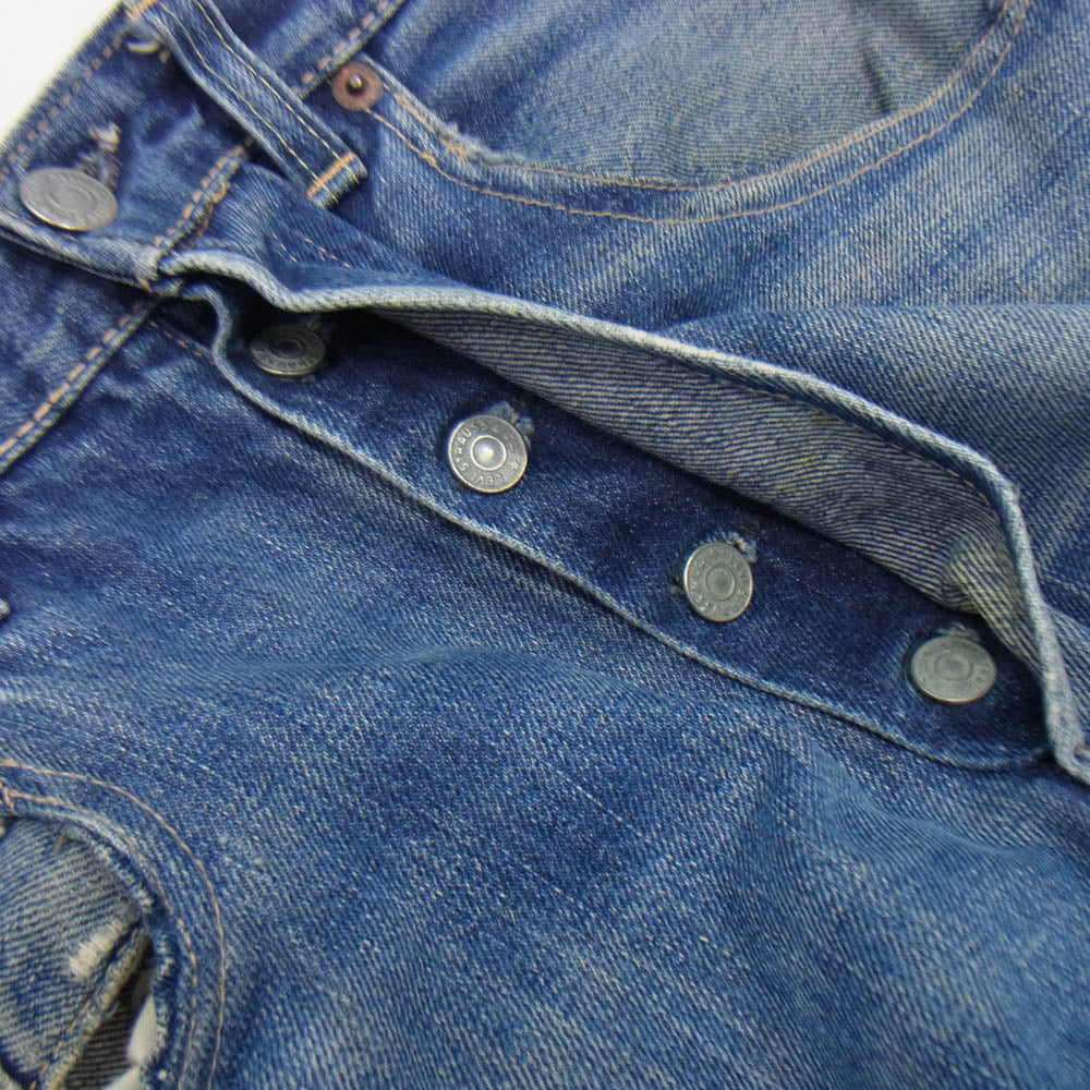 Levi's リーバイス ヴィンテージ オリジナル 60s 501XX トップボタン裏刻印S センターオフセット デニム パンツ インディゴブルー系【中古】