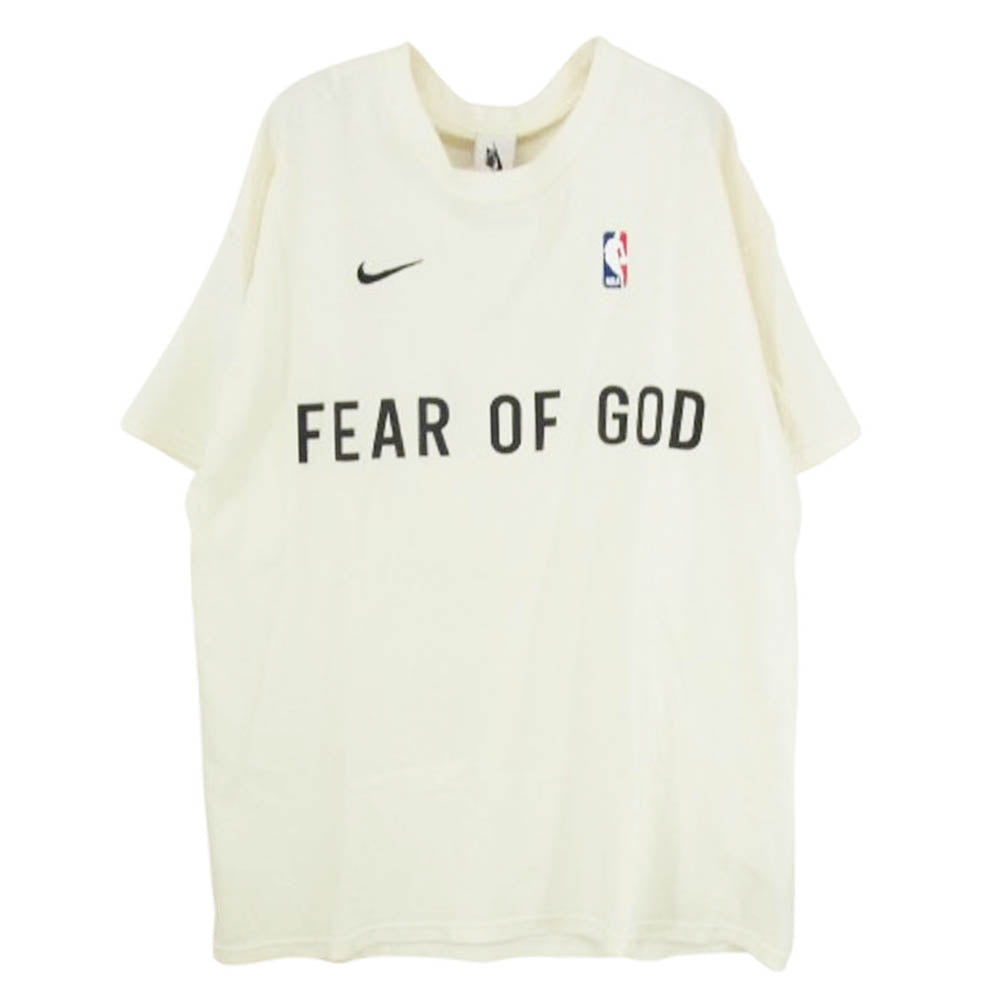 NIKE ナイキ CU4699-133 × FEAR OF GOD Warm Up T-Shirt フィアオブゴッド ウォーム アップ Tシャツ オフホワイト系 M【中古】