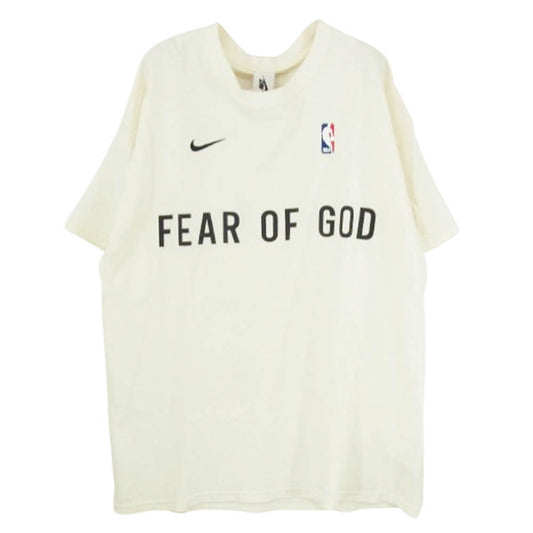 NIKE ナイキ CU4699-133 × FEAR OF GOD Warm Up T-Shirt フィアオブゴッド ウォーム アップ Tシャツ オフホワイト系 M【中古】