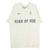 NIKE ナイキ CU4699-133 × FEAR OF GOD Warm Up T-Shirt フィアオブゴッド ウォーム アップ Tシャツ オフホワイト系 M【中古】
