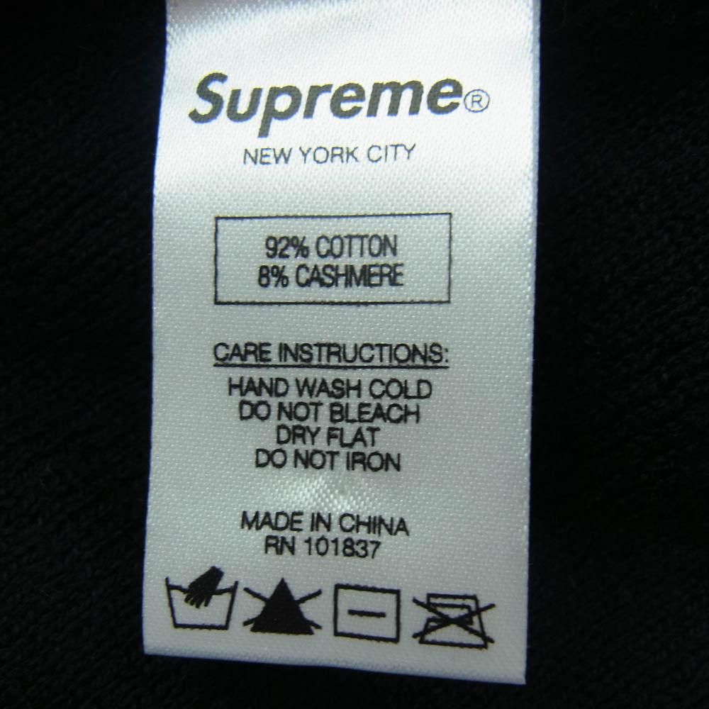 Supreme シュプリーム 17AW BIG LOGO Beanie ビッグロゴ ビーニー ニットキャップ ニット帽 ブラック系【中古】