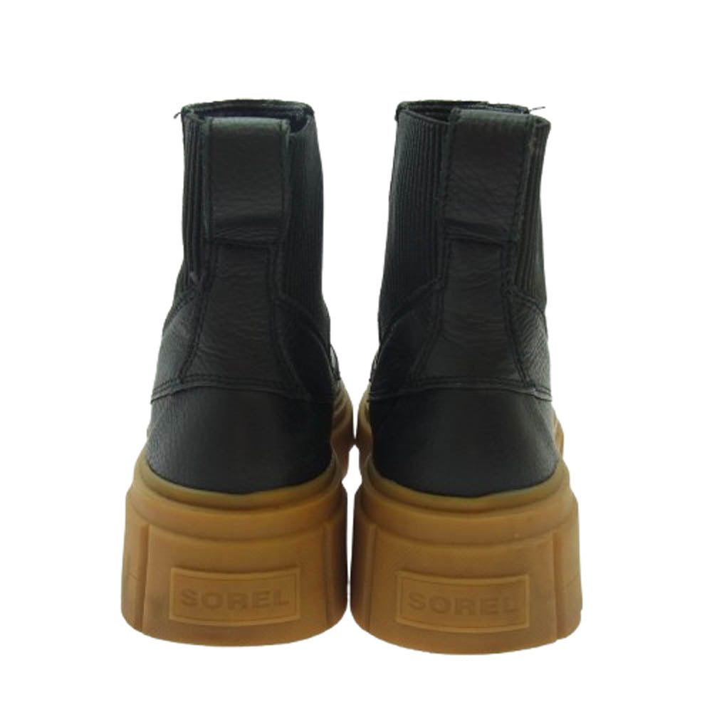 ソレル NL5014-010 CARIBOU X BOOT CHELSEA WP カリブー エックス ウォータープルーフ チェルシー ブーツ ブラック系 25cm【中古】