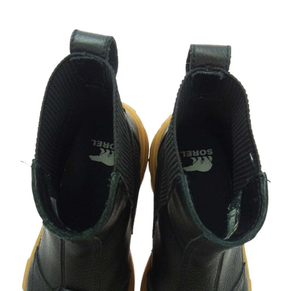 ソレル NL5014-010 CARIBOU X BOOT CHELSEA WP カリブー エックス ウォータープルーフ チェルシー ブーツ ブラック系 25cm【中古】