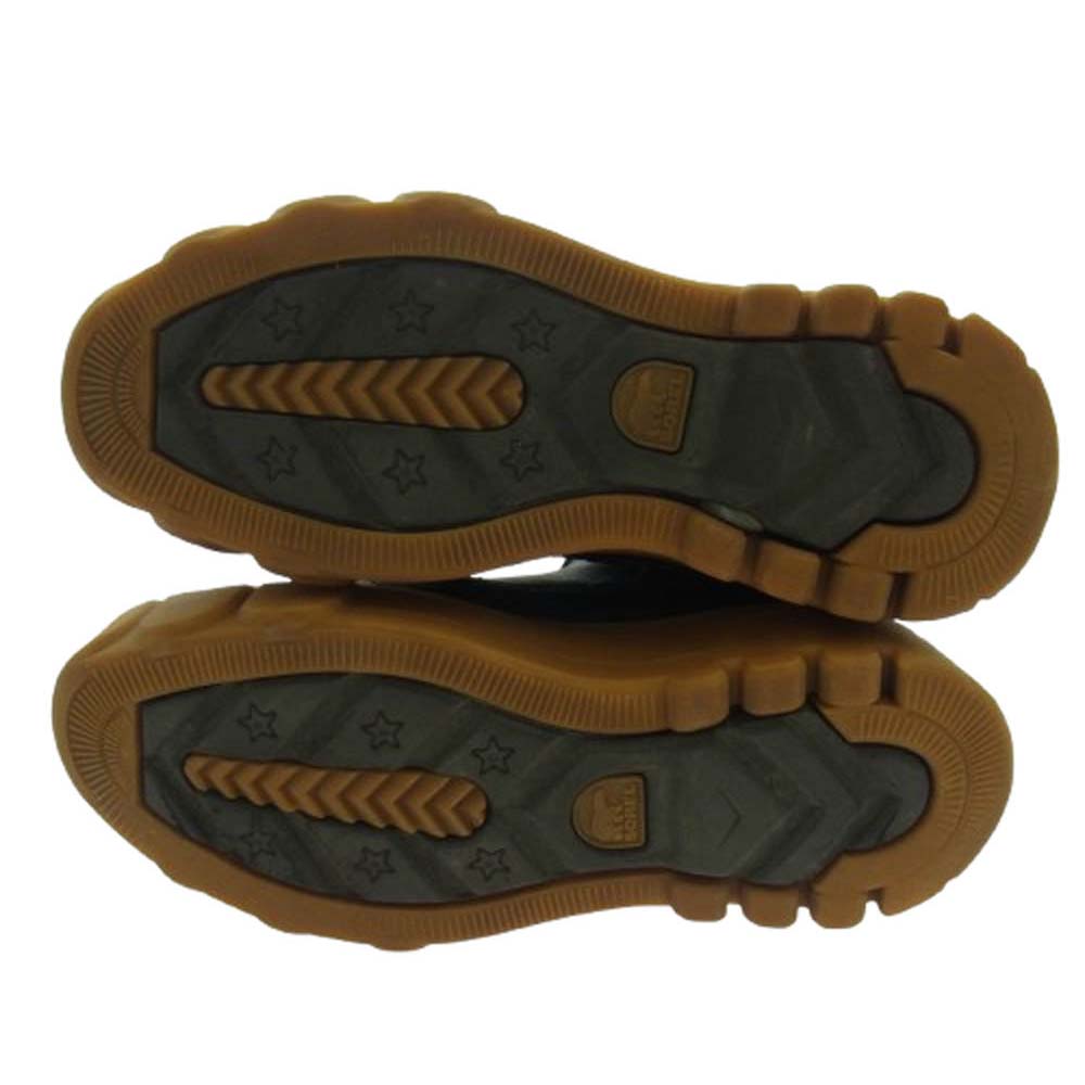 ソレル NL5014-010 CARIBOU X BOOT CHELSEA WP カリブー エックス ウォータープルーフ チェルシー ブーツ ブラック系 25cm【中古】