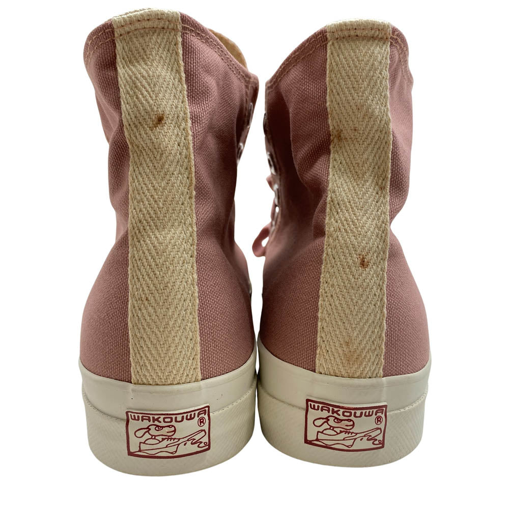 ワクワ G18 ANATOMICA アナトミカ キャンバス ハイカット スニーカー ピンク系 24.5cm【中古】