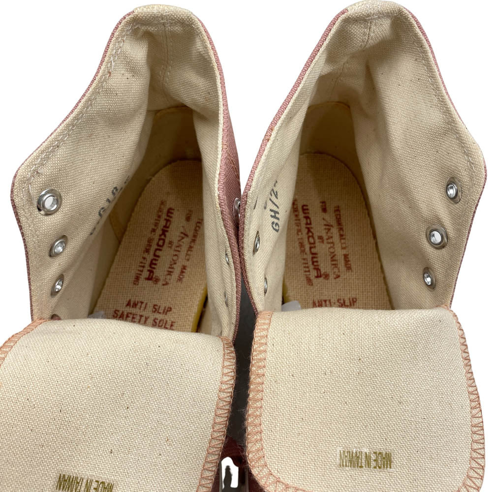 ワクワ G18 ANATOMICA アナトミカ キャンバス ハイカット スニーカー ピンク系 24.5cm【中古】