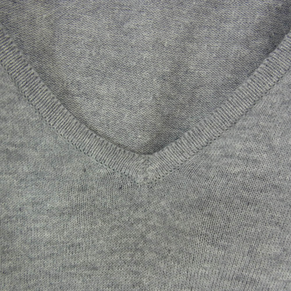 JOHN SMEDLEY ジョンスメドレー シーアイランドコットン 30ゲージVネックニットT シャツ グレー系 M【中古】