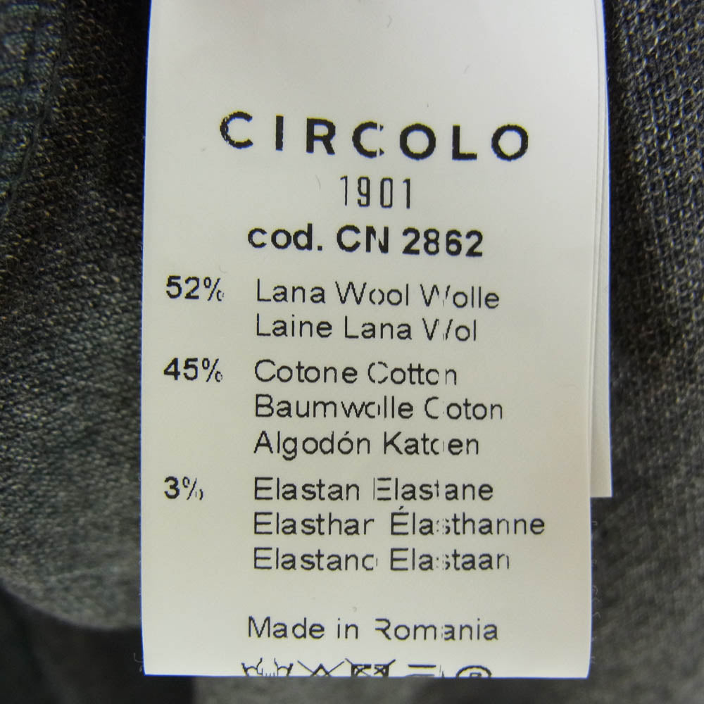 CIRCOLO1901 チルコロ1901 CN2862 メンズ タートルネック ニット セーター グレー系 L【極上美品】【中古】