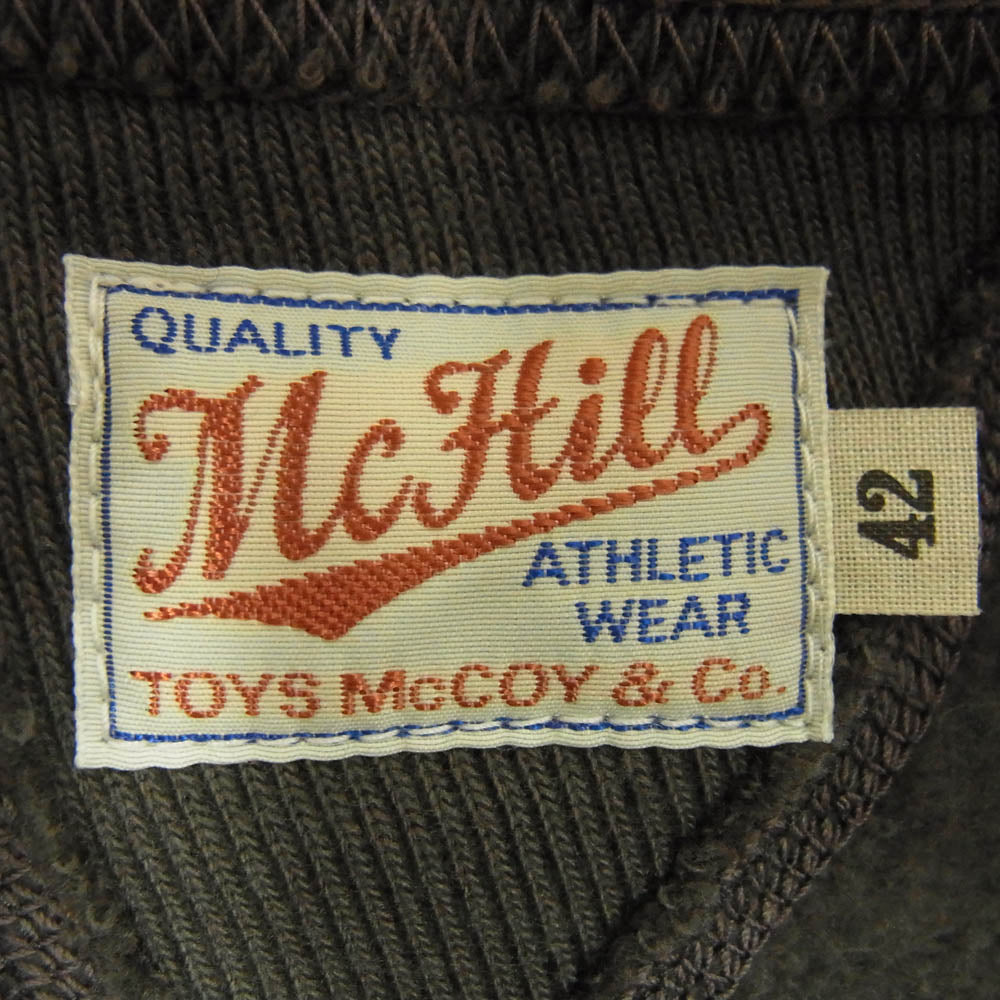 TOY'S McCOY トイズマッコイ TMC2448 FELIX THE CAT フィリックス ザ キャット MILITARY SWEAT SHIRT 8 BALL ミリタリー スウェット シャツ トレーナー グレー系 XL【極上美品】【中古】