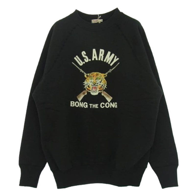 WAREHOUSE ウエアハウス LOT.409 BONG THE CONG スウェット トレーナー ブラック系 44【新古品】【未使用】【中古】