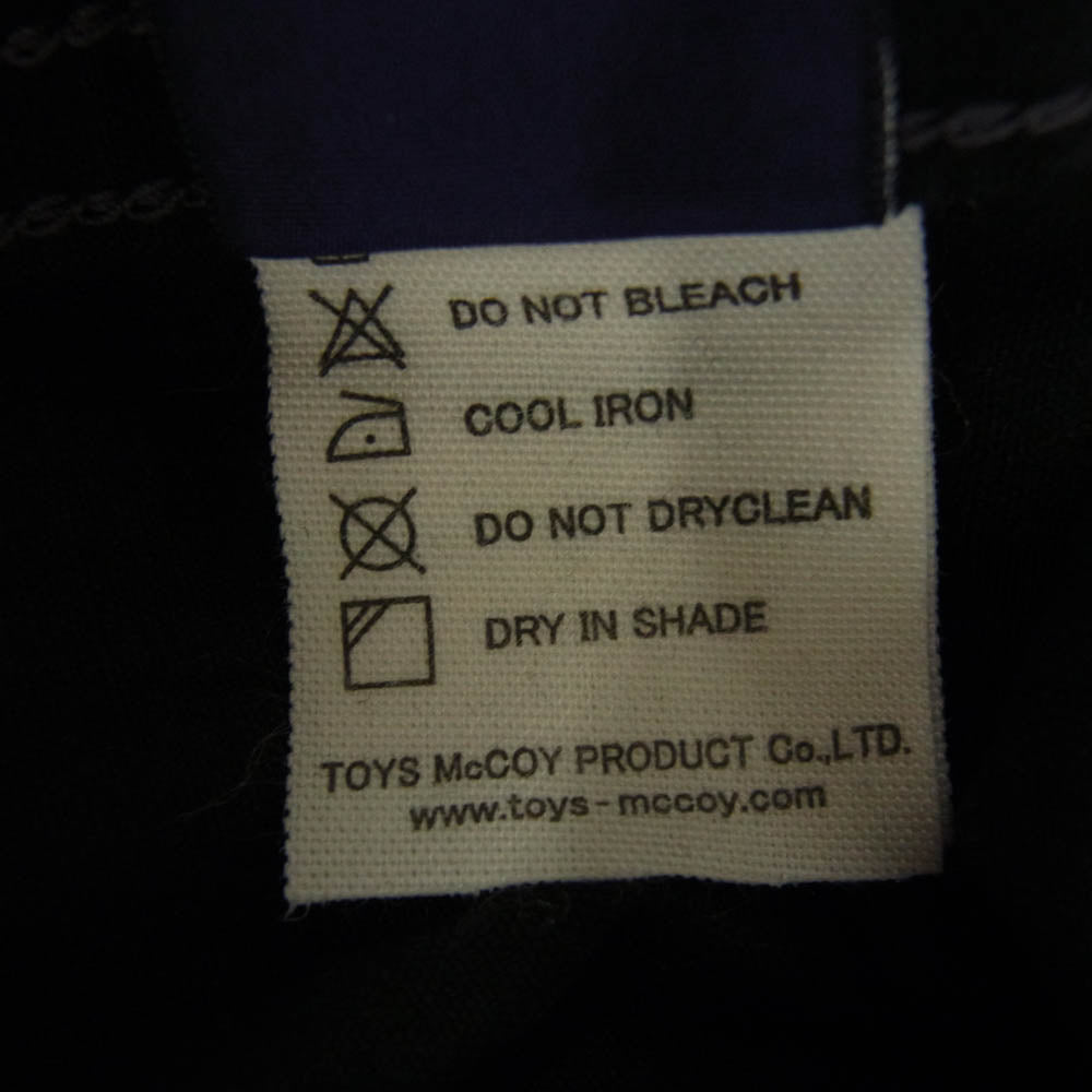 TOY'S McCOY トイズマッコイ TMS2301 SIDE WINDER サイド ワインダー COTTON コットン POPLIN ポプリン SHIRT 85TH BOMS.SQ. 長袖 シャツ ブラック系 17【新古品】【未使用】【中古】