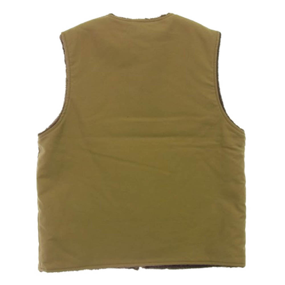 The REAL McCOY'S ザリアルマッコイズ MJ19105 VEST ALPACA PILE-LINED アルパカ デッキ ベスト カーキ系 42【新古品】【未使用】【中古】