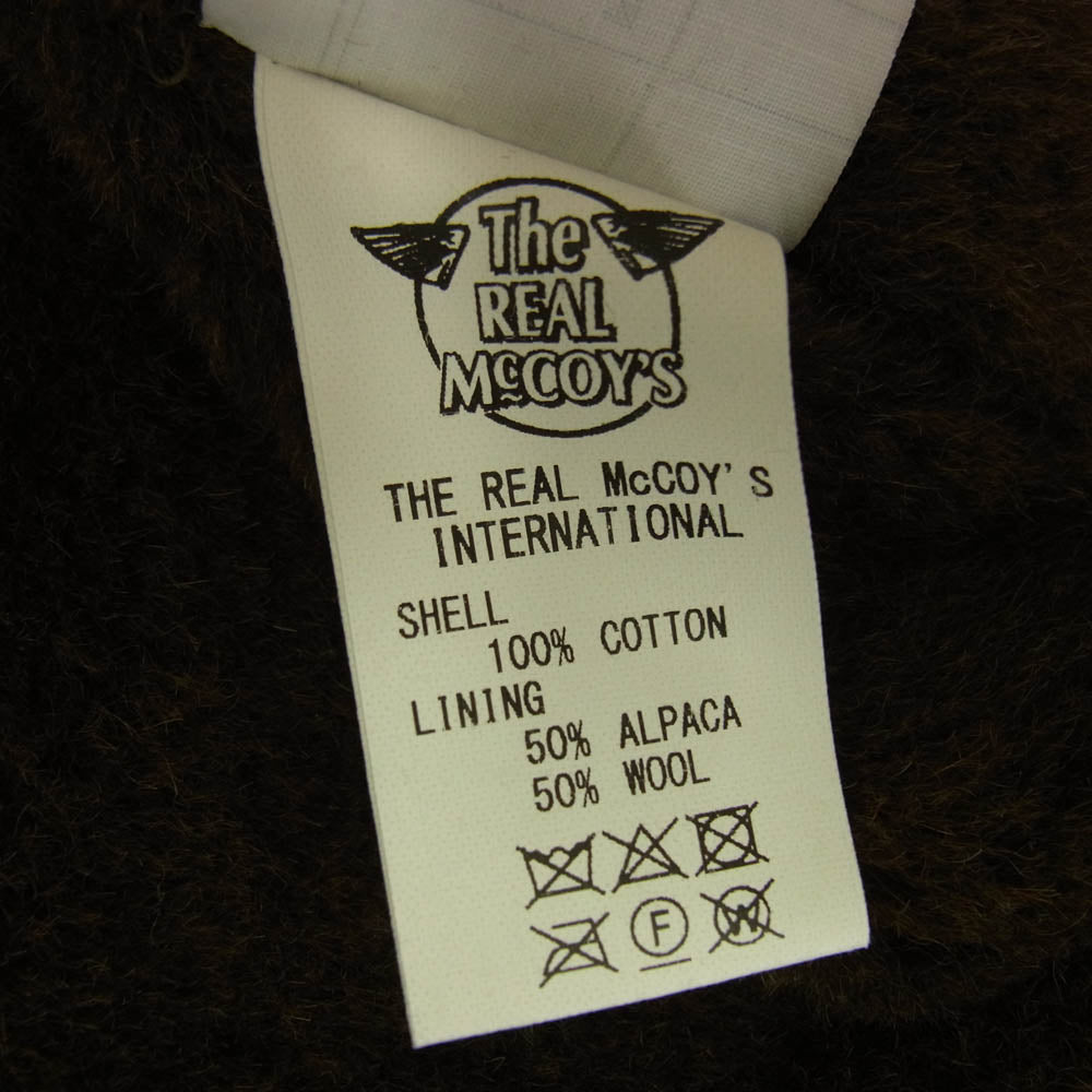 The REAL McCOY'S ザリアルマッコイズ MJ19105 VEST ALPACA PILE-LINED アルパカ デッキ ベスト カーキ系 42【新古品】【未使用】【中古】