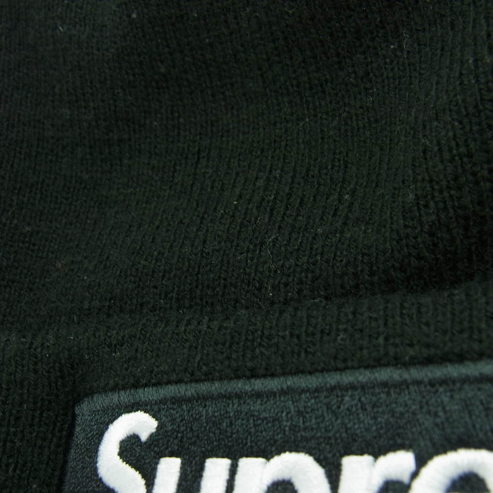 Supreme シュプリーム 24AW × NEW ERA Box Logo Beanie ニューエラ ボックスロゴ ビーニー ニット キャップ ブラック系【中古】