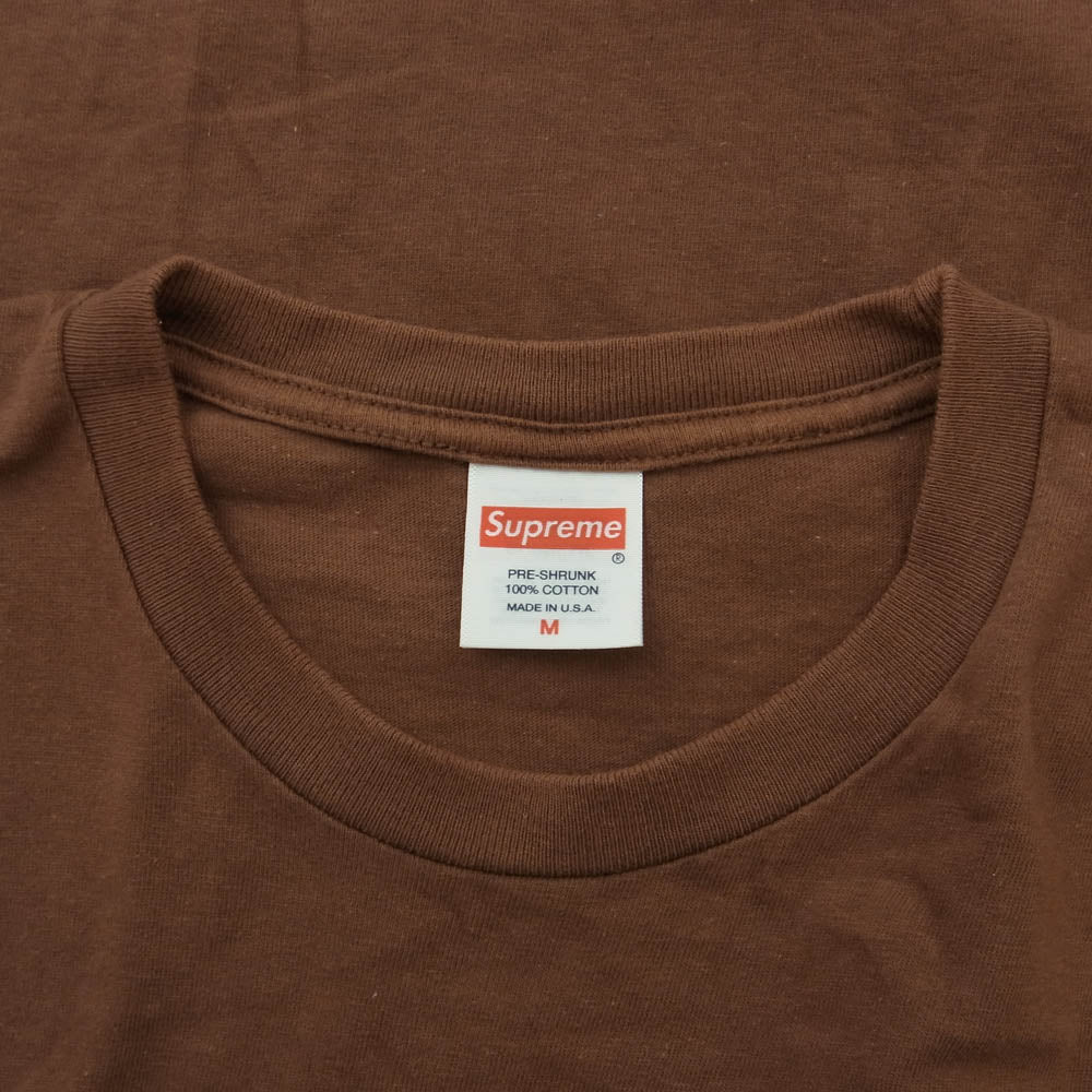 Supreme シュプリーム 24SS × Alice Coltrane Satchidananda Tee アリス・コルトレーン サッチダーナンダ クルーネック 半袖 Tシャツ ブラウン系 M【中古】