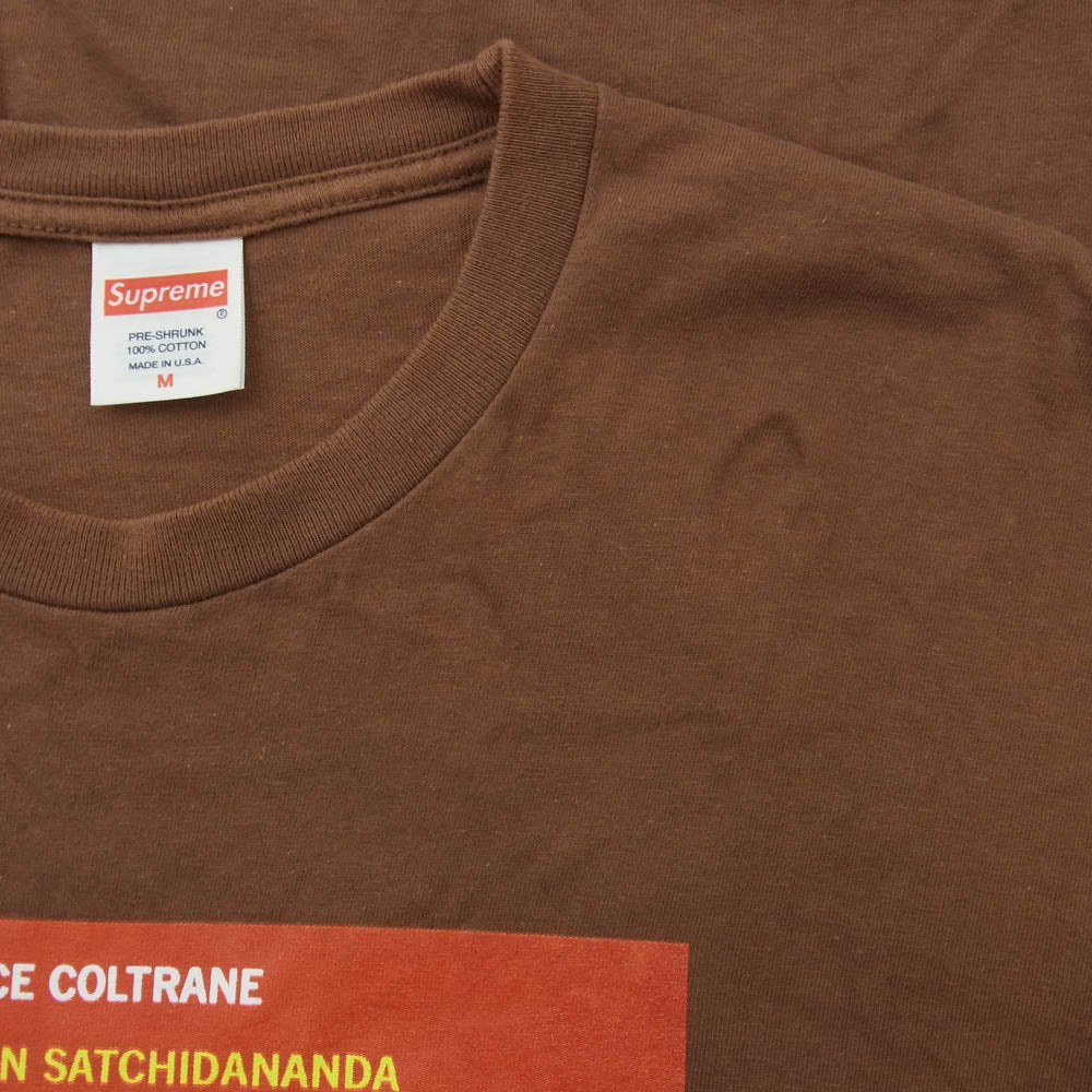 Supreme シュプリーム 24SS × Alice Coltrane Satchidananda Tee アリス・コルトレーン サッチダーナンダ クルーネック 半袖 Tシャツ ブラウン系 M【中古】
