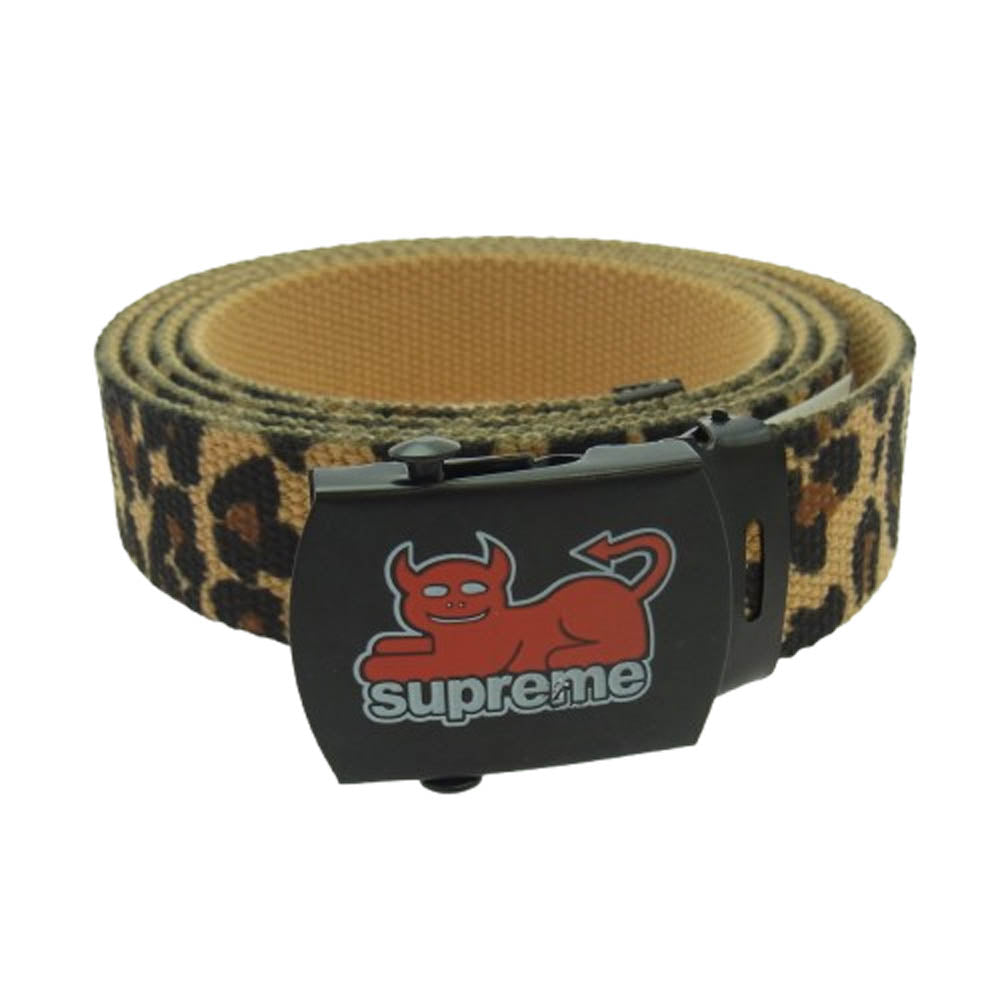Supreme シュプリーム × Toy Machine Webbing Belt トイマシン ウェビングベルト ブラウン系【中古】