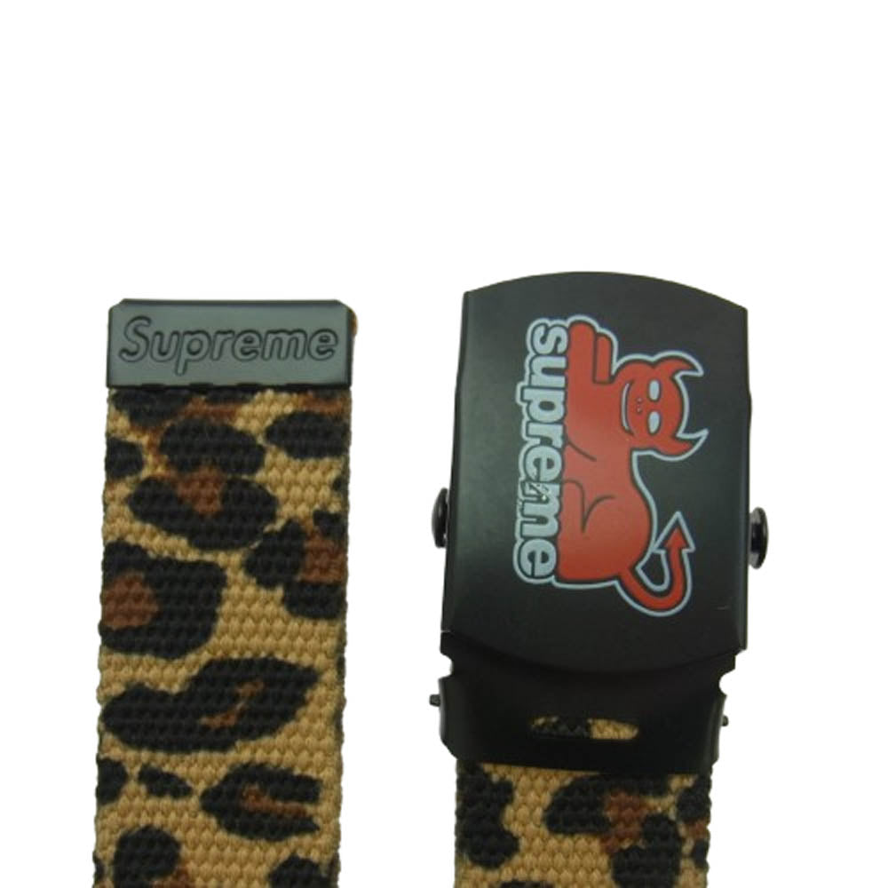 Supreme シュプリーム × Toy Machine Webbing Belt トイマシン ウェビングベルト ブラウン系【中古】