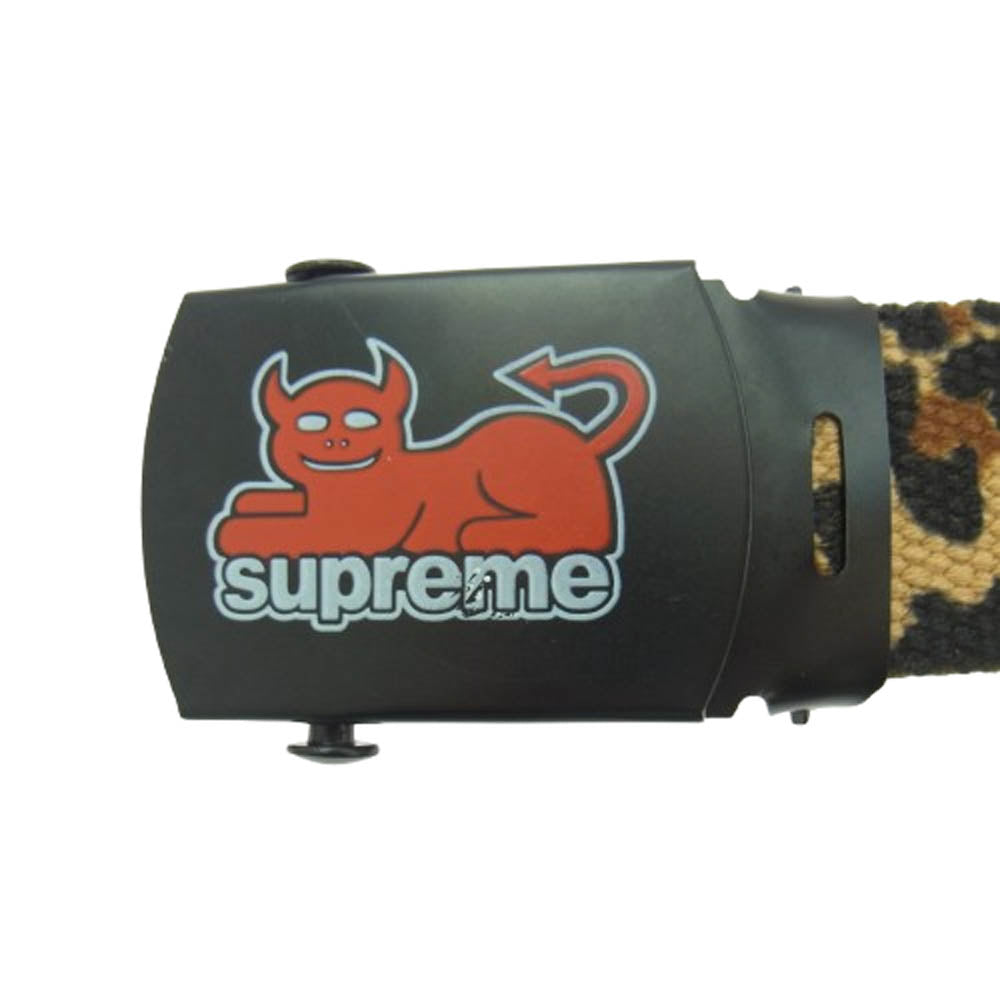 Supreme シュプリーム × Toy Machine Webbing Belt トイマシン ウェビングベルト ブラウン系【中古】