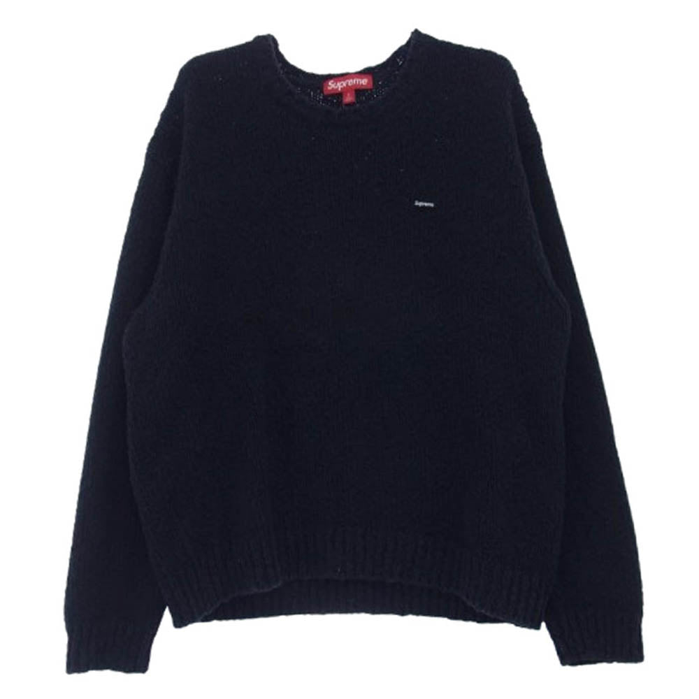Supreme シュプリーム 24SS Boucle Small Box Logo Sweater ブークレ スモール ボックス ロゴ クルーネック ニット セーター ブラック系 S【中古】