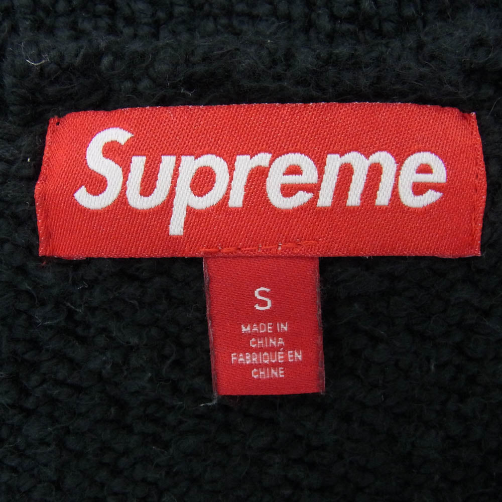 Supreme シュプリーム 24SS Boucle Small Box Logo Sweater ブークレ スモール ボックス ロゴ クルーネック ニット セーター ブラック系 S【中古】