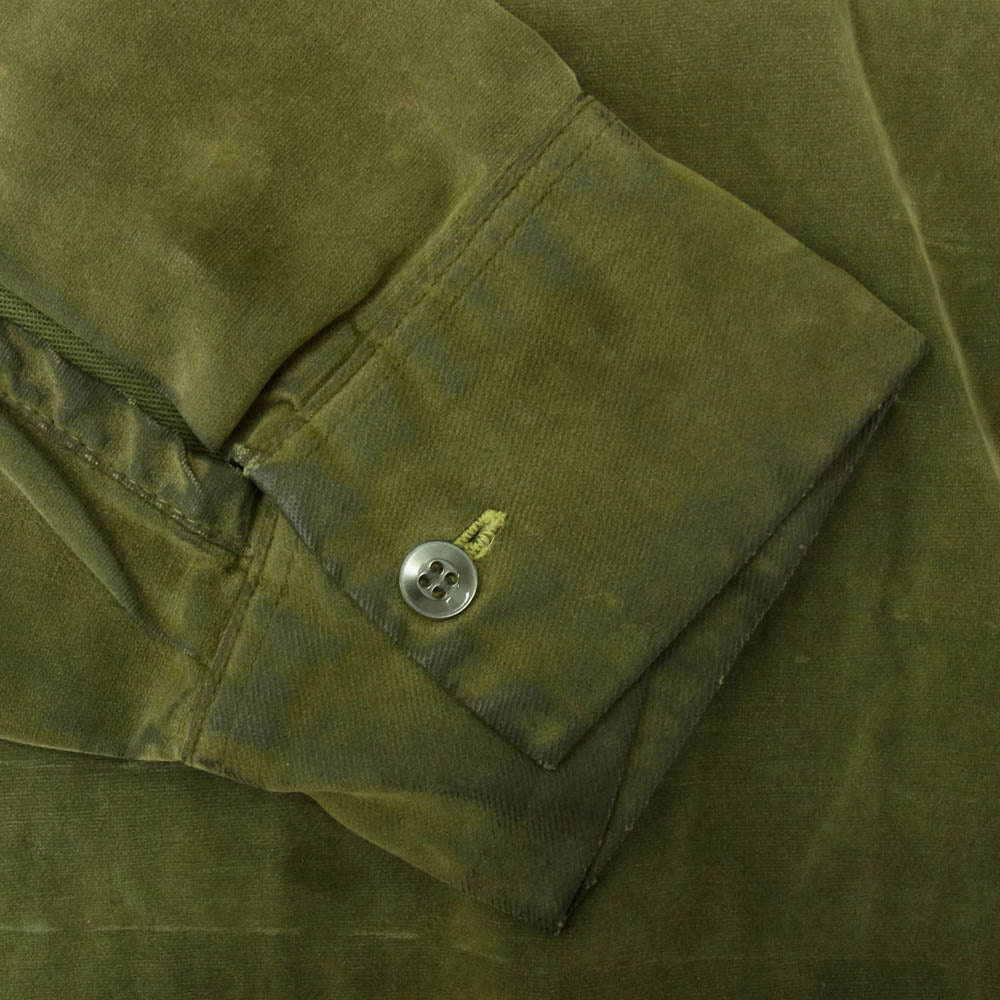 ブレント カルフォルニア製 ヴィンテージ オイルド コットン プルオーバー シャツ ジャケット カーキ系 XL【中古】