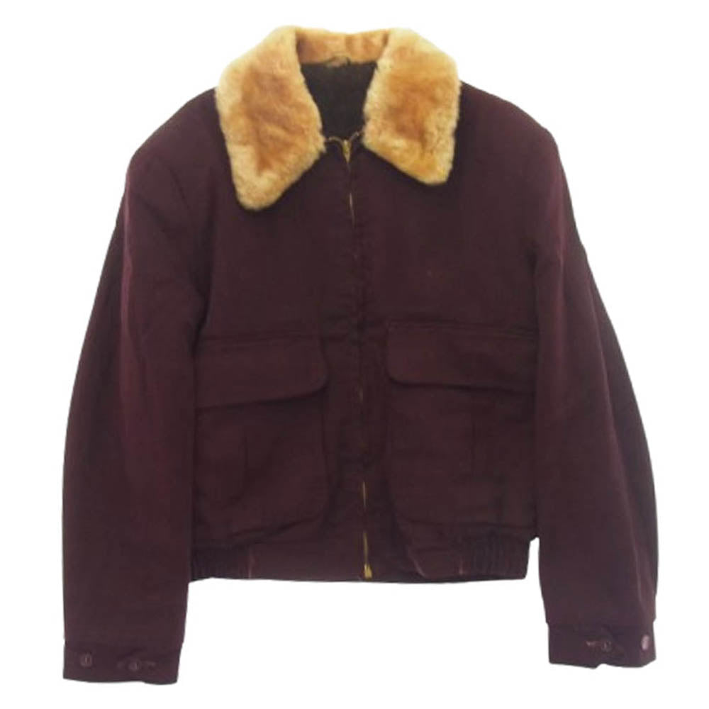 タイマー INCA PACA TALON ZIP 50s～ ボア ジップ ジャケット ワインレッド系【中古】