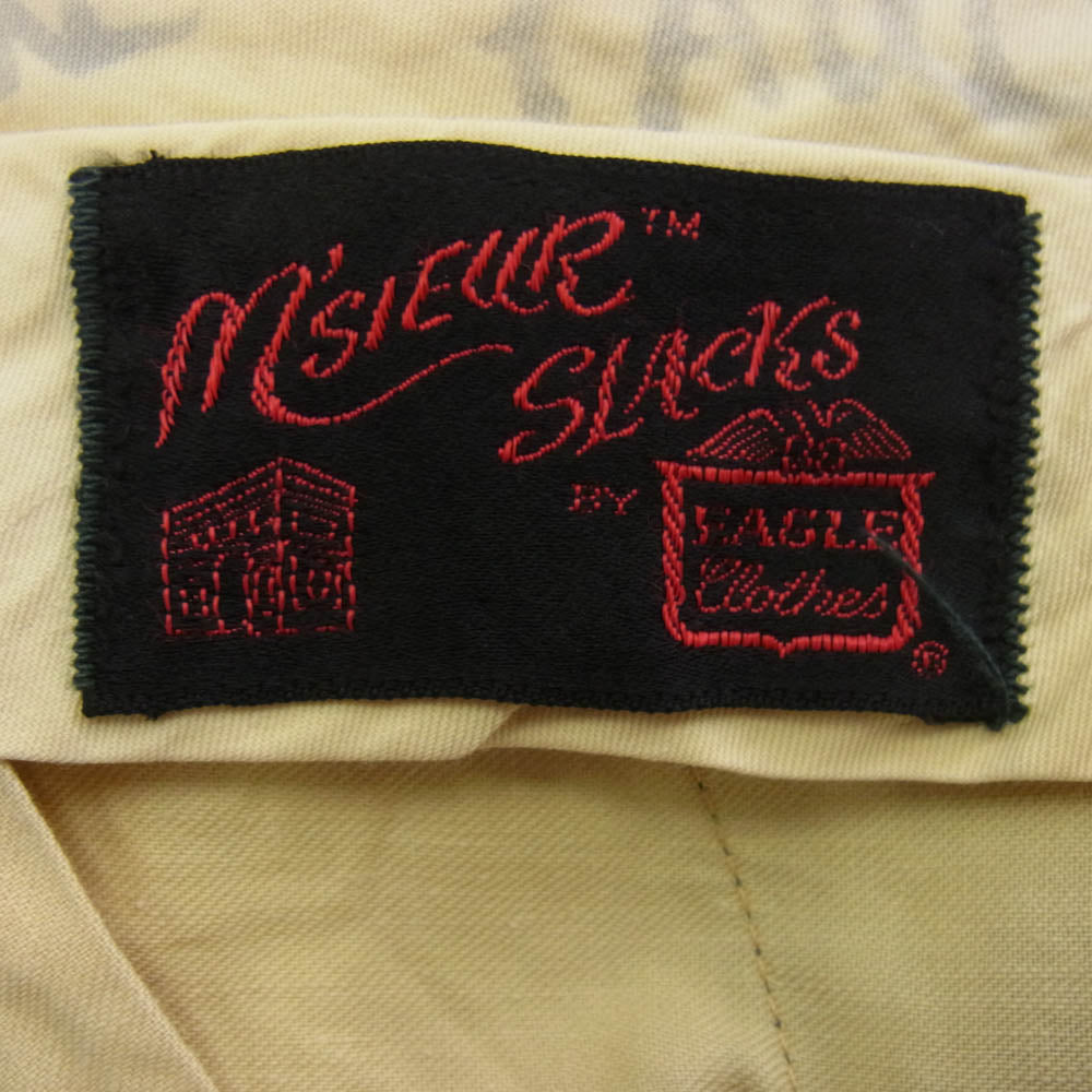 TALON ジップ 棒TALON 50s～ ヴィンテージ スラックス カーキ系 L【中古】