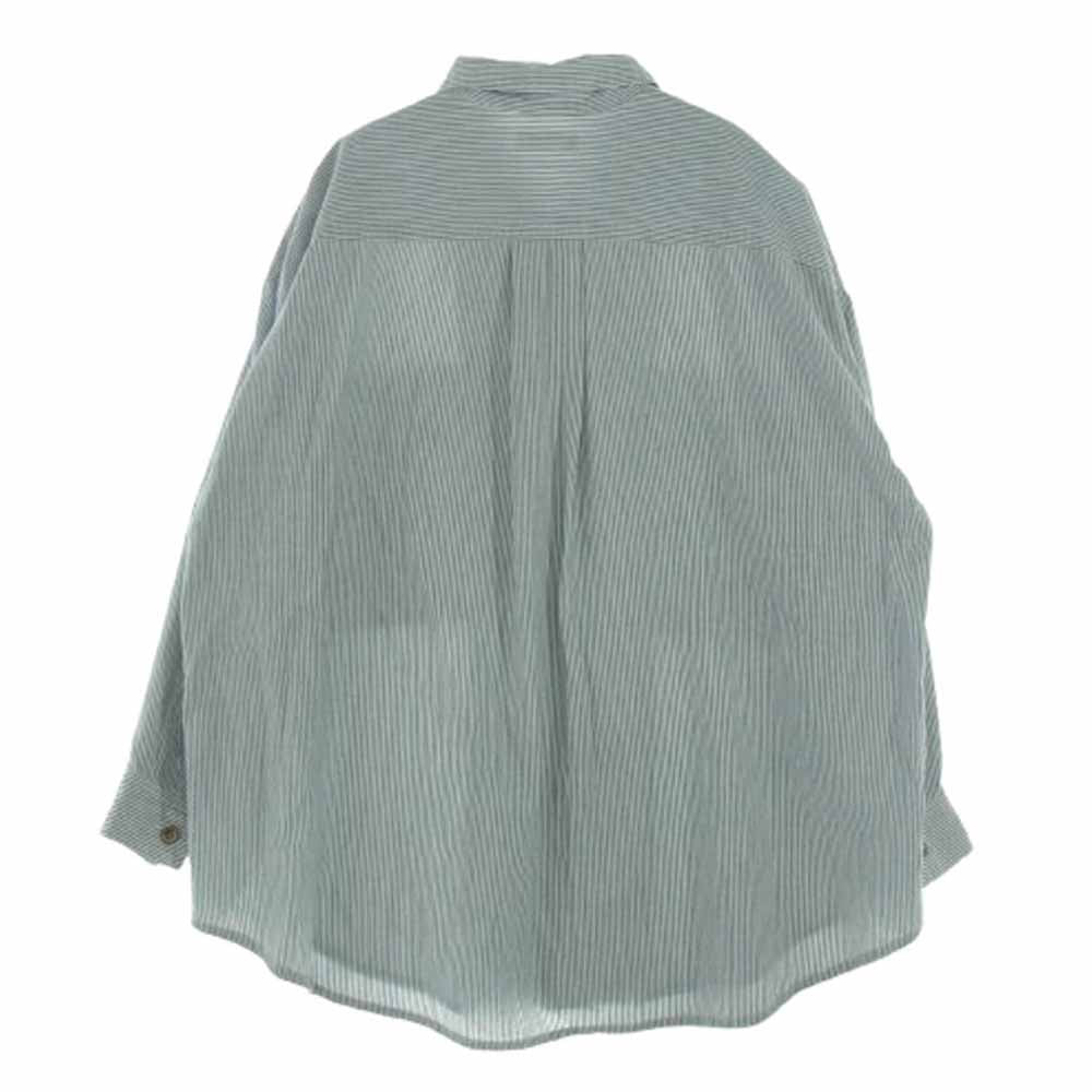 ISSEY MIYAKE イッセイミヤケ ISタグ ツモリチサト ヴィンテージ ストライプ シャツ ジャケット オフホワイト系 ライトブルー系 XL【中古】