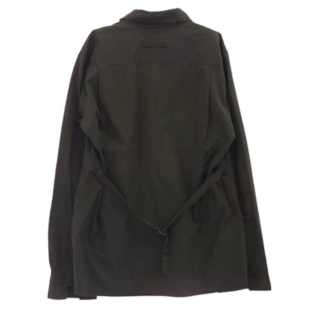 JEAN-PAUL GAULTIER ジャンポールゴルチエ jean paul gaultier homme ジャンポール ゴルチエ オム 長袖 スキッパー シャツ カーキ系 48【中古】