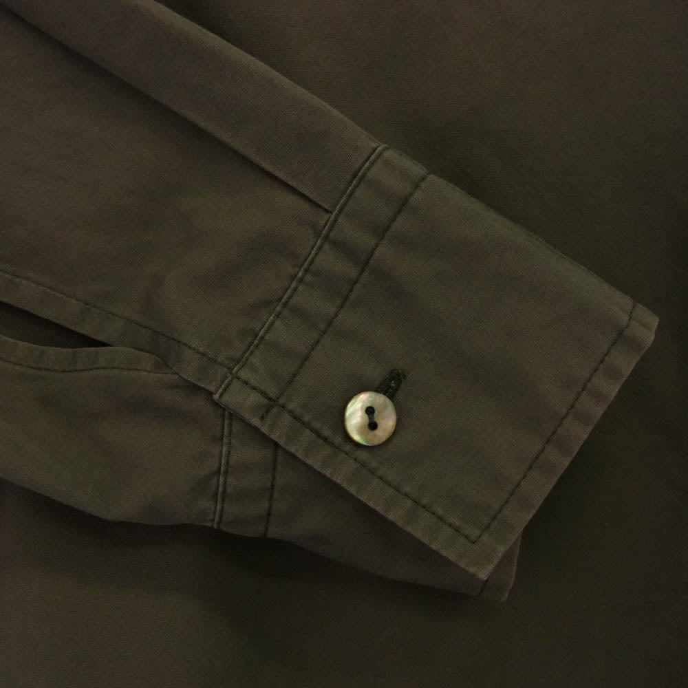 JEAN-PAUL GAULTIER ジャンポールゴルチエ jean paul gaultier homme ジャンポール ゴルチエ オム 長袖 スキッパー シャツ カーキ系 48【中古】
